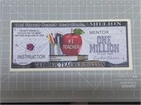 #1 teacher Banknote