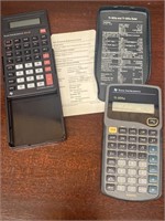2 Texas Instrument Business Calculators