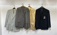 Group of vintage blazers & slacks, 46L