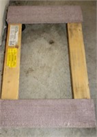 FURNITURE DOLLY HAS CARPET ON ENDS