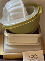 Vintage Tupperware Containers; Jello Mold & More