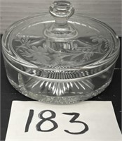 Vintage Heisey Glass Divided Candy Dish