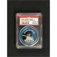 1964 Topps Coins Mickey Mantle Psa 6