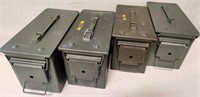 P - LOT OF 4 AMMO BOXES (Q4)