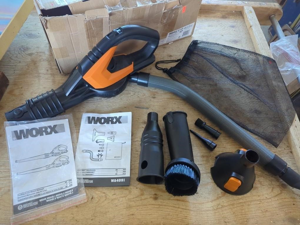 iWork Cordless Li-Ion Blower Sweeper Kit, New in