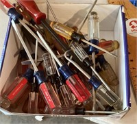 Box of good Craftsman screwdrivers