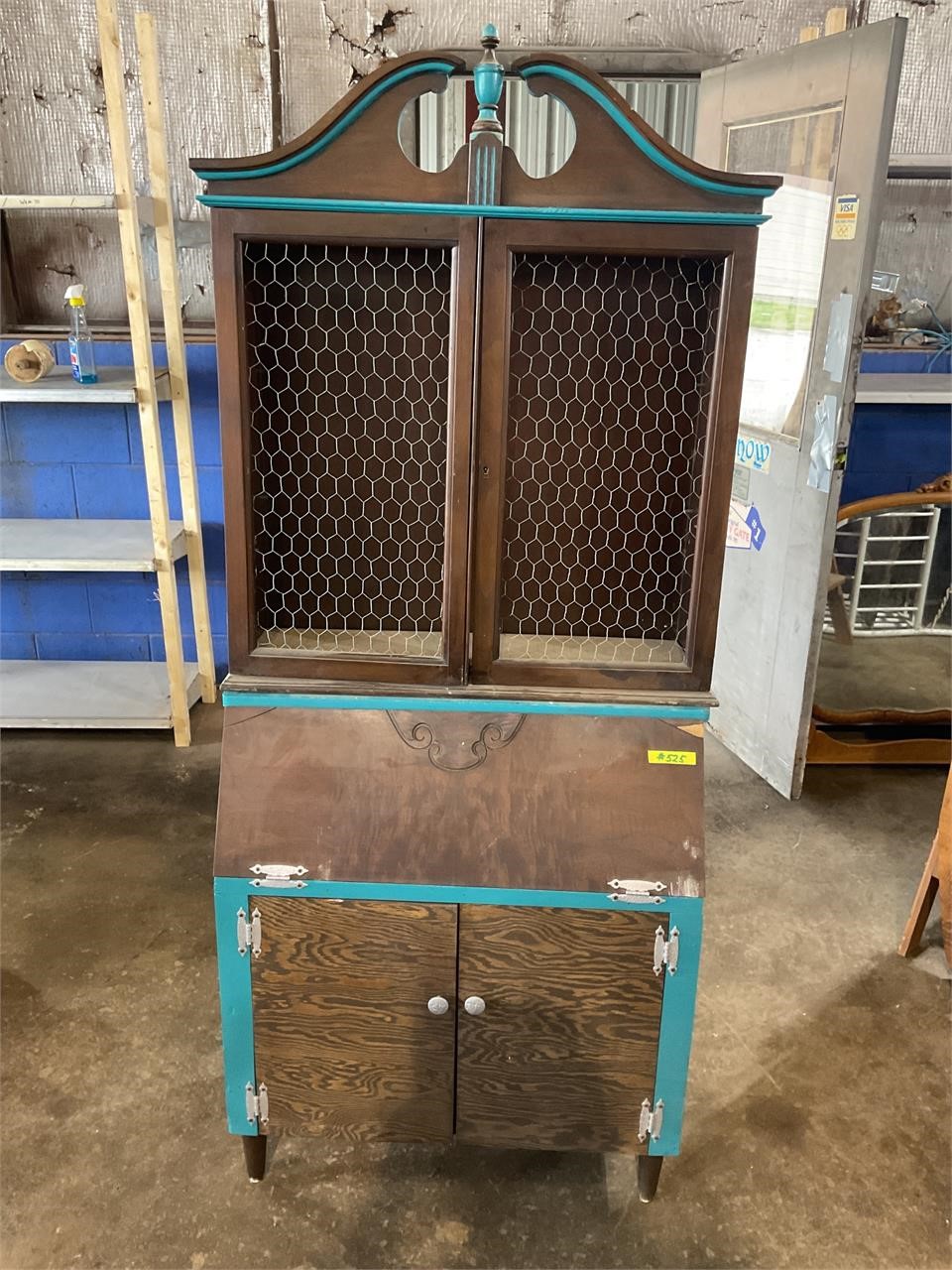 Primitive cabinet, needs love! 31”w x 15”d x 71”t