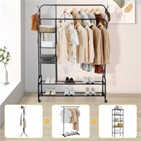 WF9758  "HONEIER Clothes Rack with Shelves"