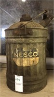 Antique Nesco gas can