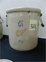 Red Wing 5 Gal. Crock w/ Bail Handles & Patent -