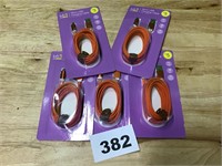 5ft Micro USB Charging Cable lot of 5