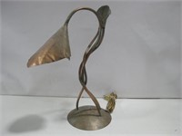 19.5" Copper Table Lamp Works