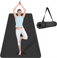 6mm  72x32x1/4 in   CAMBIVO Wide Yoga Mat  TPE  No