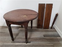 Vintage salesman's sample round table with