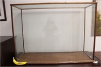 Large Vintage Wood & Glass Display Case