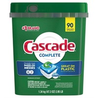 G) ~50ct Cascade Complete Dishwasher Detergent