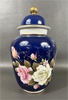 Vintage Capeans Floral Porcelain Ginger Jar