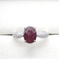 $90 Silver Ruby (2.4ct) Ring