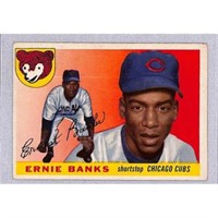 1955 Topps Ernie Banks Crease Free