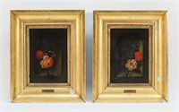 Attributed Barbara Dietzsch Pair of Oils on Board