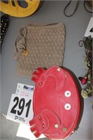 Red Crab Purse & Small 'SAK' Purse (U234B)