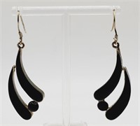 (N) Sterling Silver Reversible Pierced Earrings