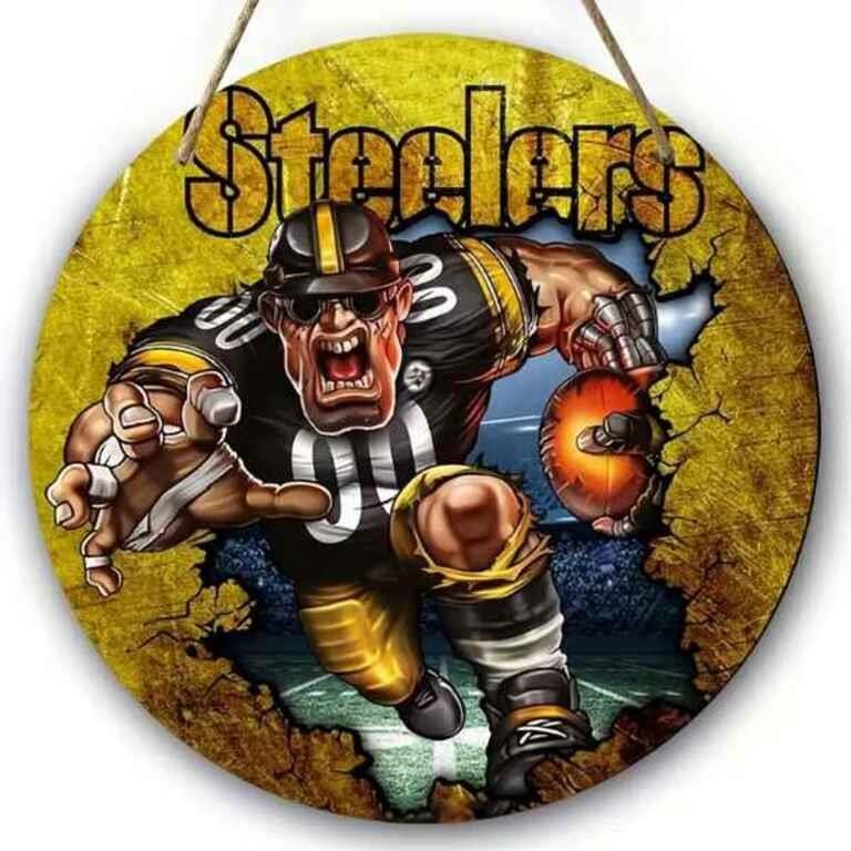 Pittsburgh Steelers Wooden Wall Decor NEW