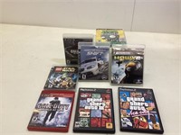 Eight Sony PlayStation games