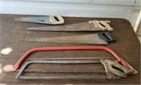 Lot of 5 Hand Saws