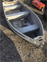 ALUMINUM JON BOAT, 12’, WITH TROLLING MOTOR