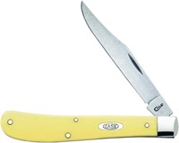 Case Xx Yellow Slimline Trapper Pocket Knife