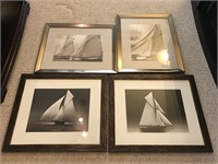 Collection of Sailboat Framed Pictures