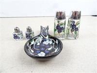 Decorative 4 Hand Painted Shakers and Ceramic