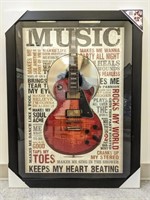 Framed Print - "Music Keeps My Heart Beating"