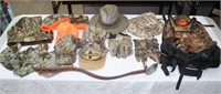 Assorted Hunting/Camo Apparel, Belt, Backpack