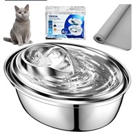 ORSDA Cat Water Fountain Stainless Steel, 2L Pet