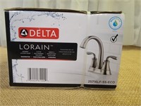 Delta Lorain Brushed Nickle Bathroom Faucet Four