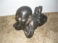 Metal Budda Baby Statue 21 inches long