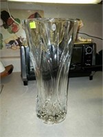 Beautiful tall Crystal vase