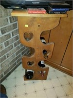 Wooden Wine Rack (wine not for sale)