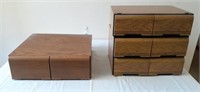 4 double drawers VHS storage cabinets, with all