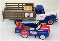 Pepsi Cola First Gear & Golden Wheel Die Cast Cars