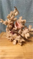 9“ x 9“ sea coral, seahorse, seashells, starfish