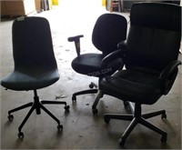 Lot of 3 Office Chairs