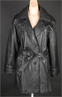 JC Leather Peacoat Men's Jacket- Medium