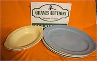 Lu Ray Pastel Platters & Oval Bowls