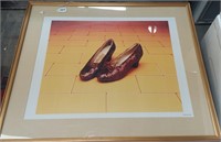 Wizard of Oz Framed Slippers Print