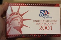 2001 US Mint Silver Proof Set