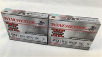 (2x the bid) Winchester SuperX 20GA #3 Buckshot