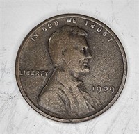 1909 VDB Lincoln Wheat Cent Key Date